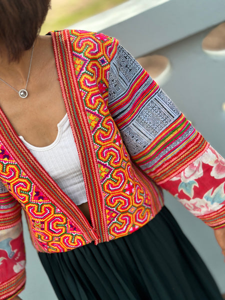 Crop kimono jacket