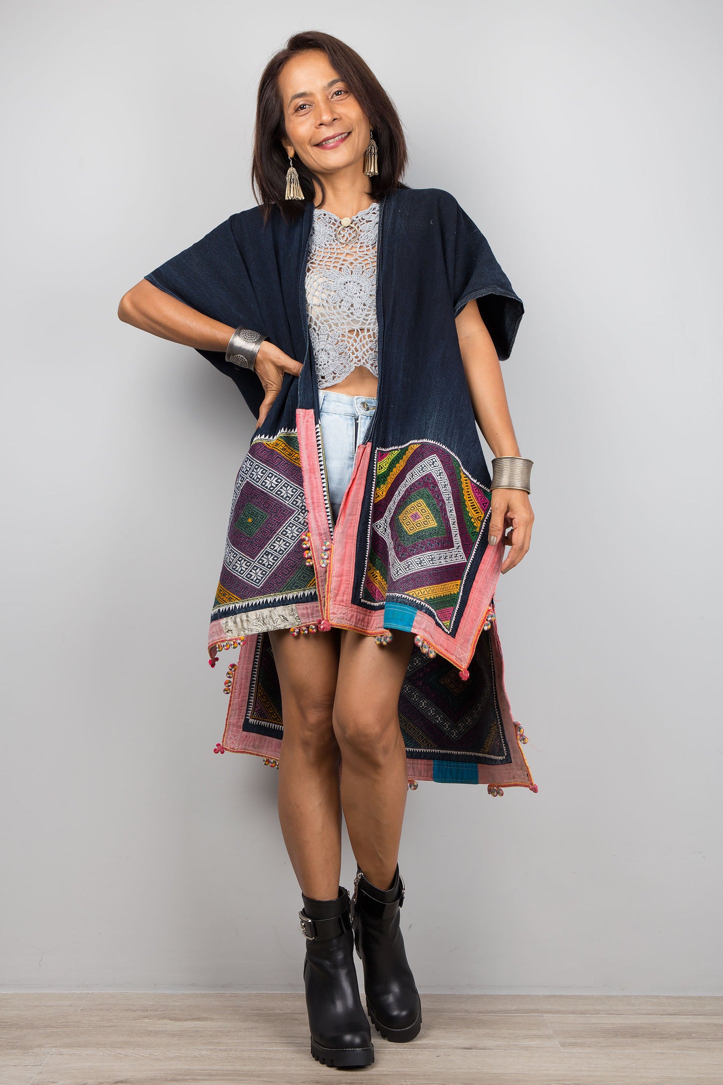 Short front kaftan top