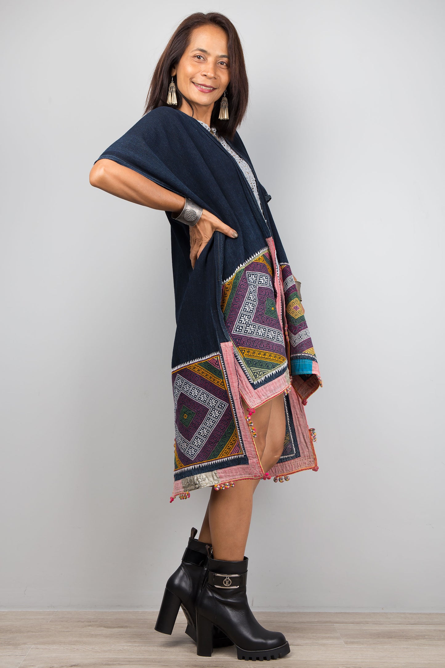 Short front kaftan top