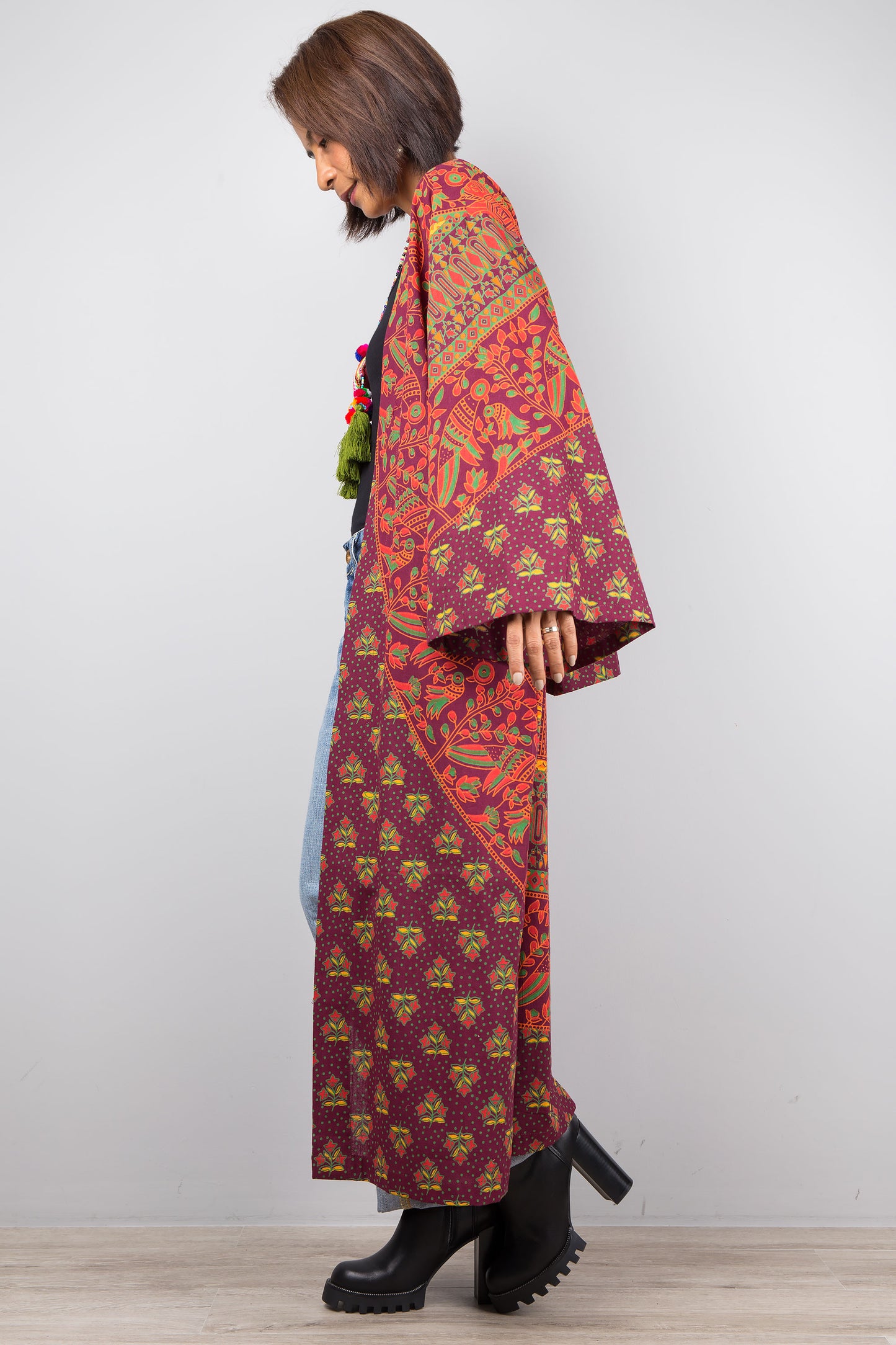 Open front Kimono Robe