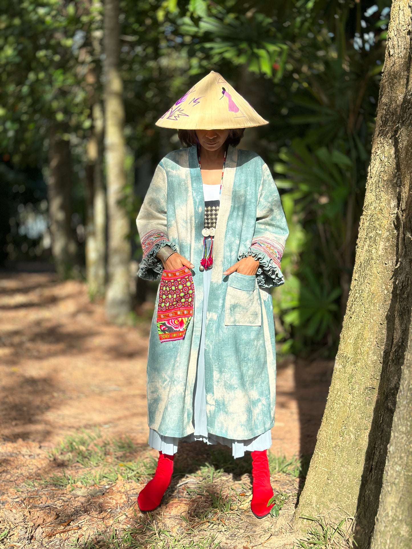 Jade hemp coat
