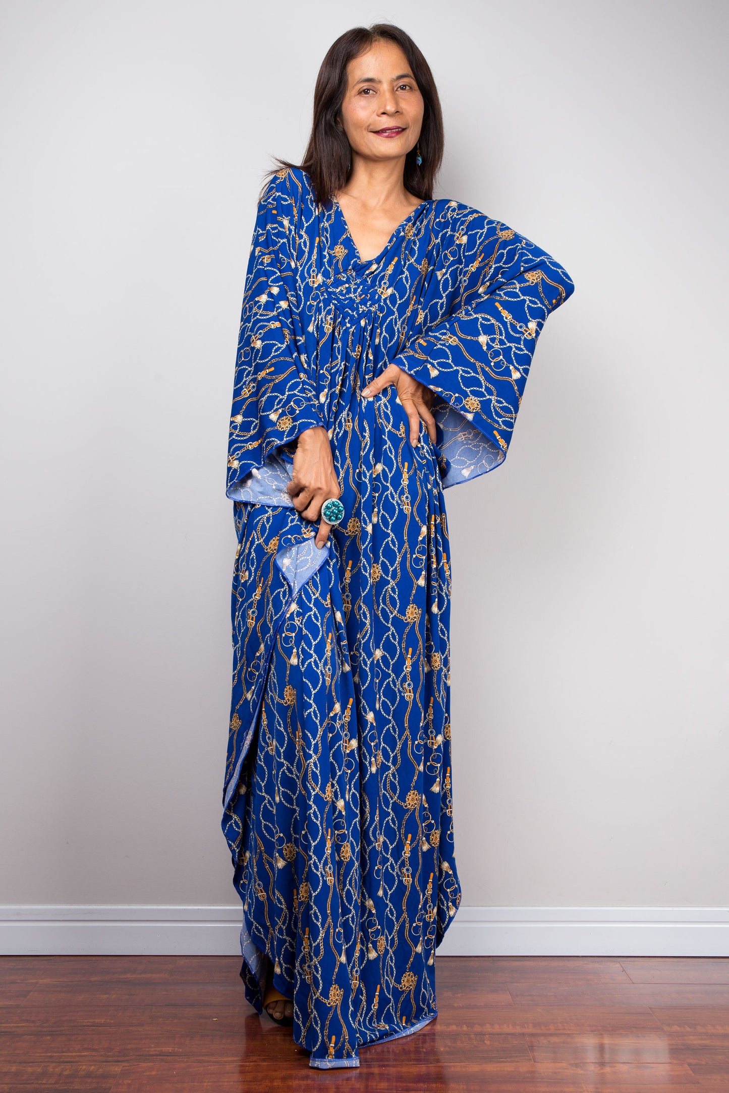 Blue Caftan Dress