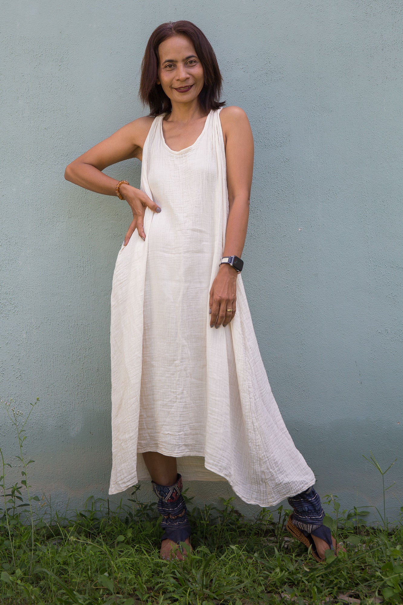 Cotton Gauze Dress Women | Summer Maxi Dress