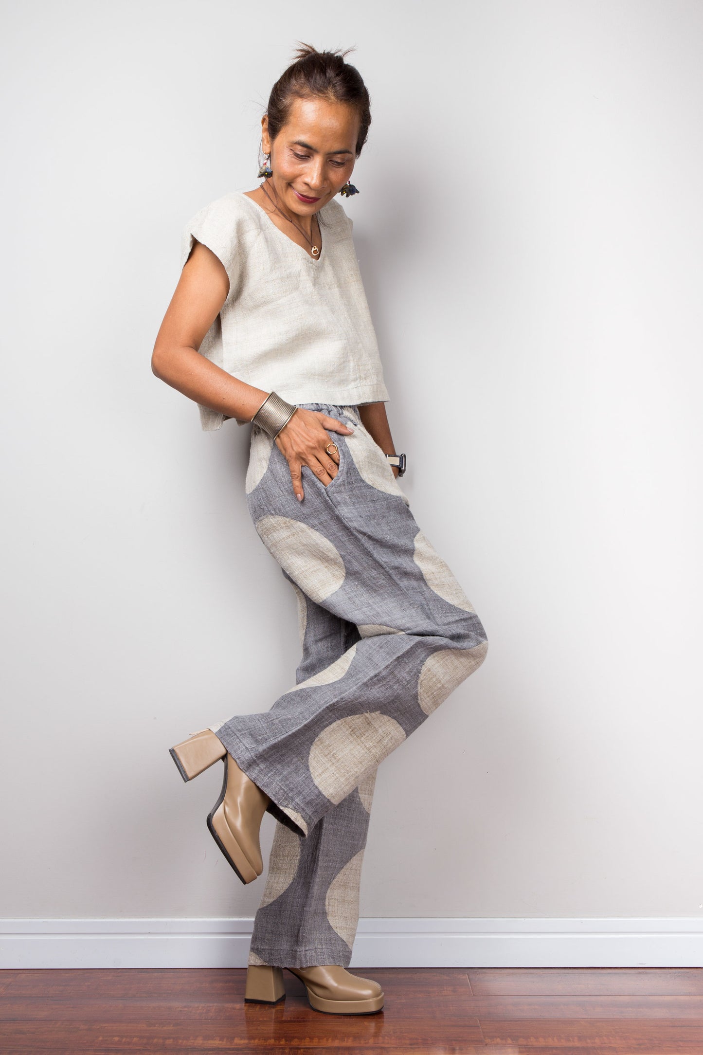 Gepunktete Hose
