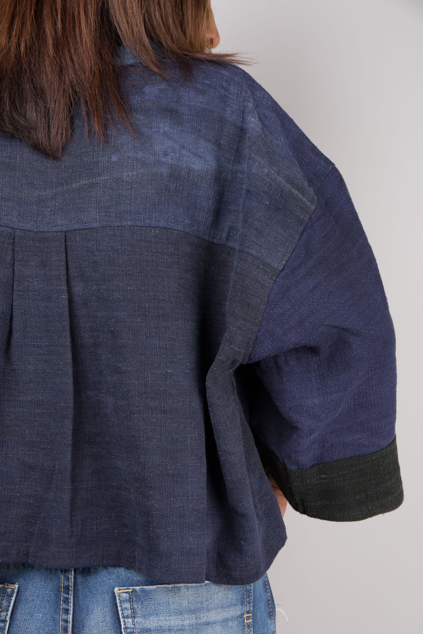 Indigo blouse top