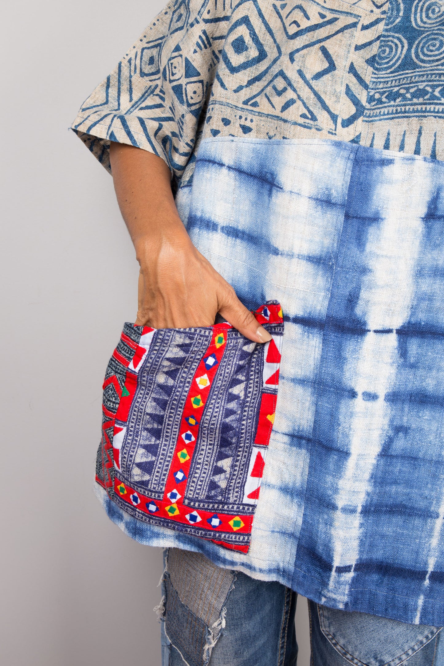 Patchwork Indigo Tunic