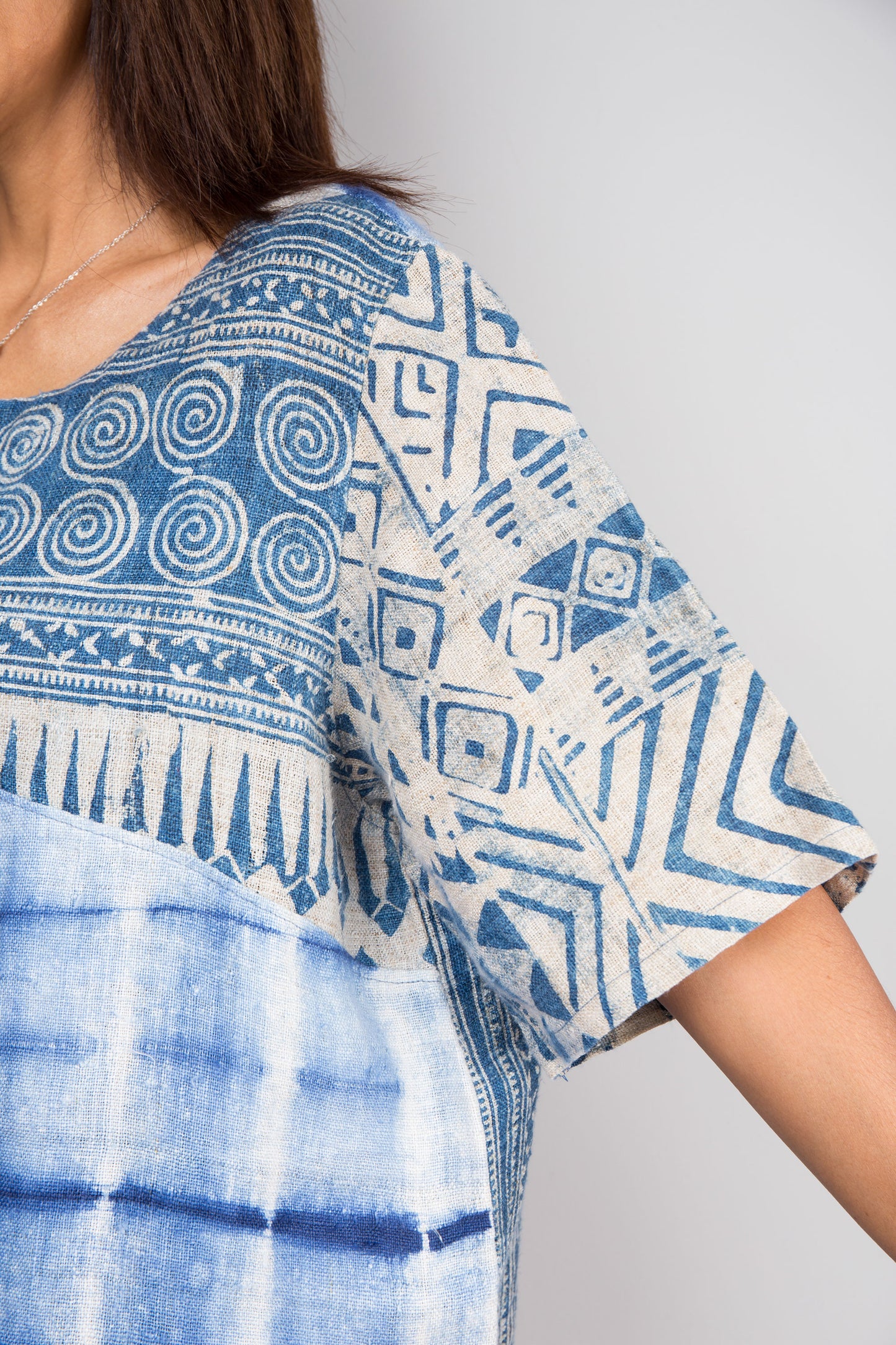 Patchwork Indigo Tunic