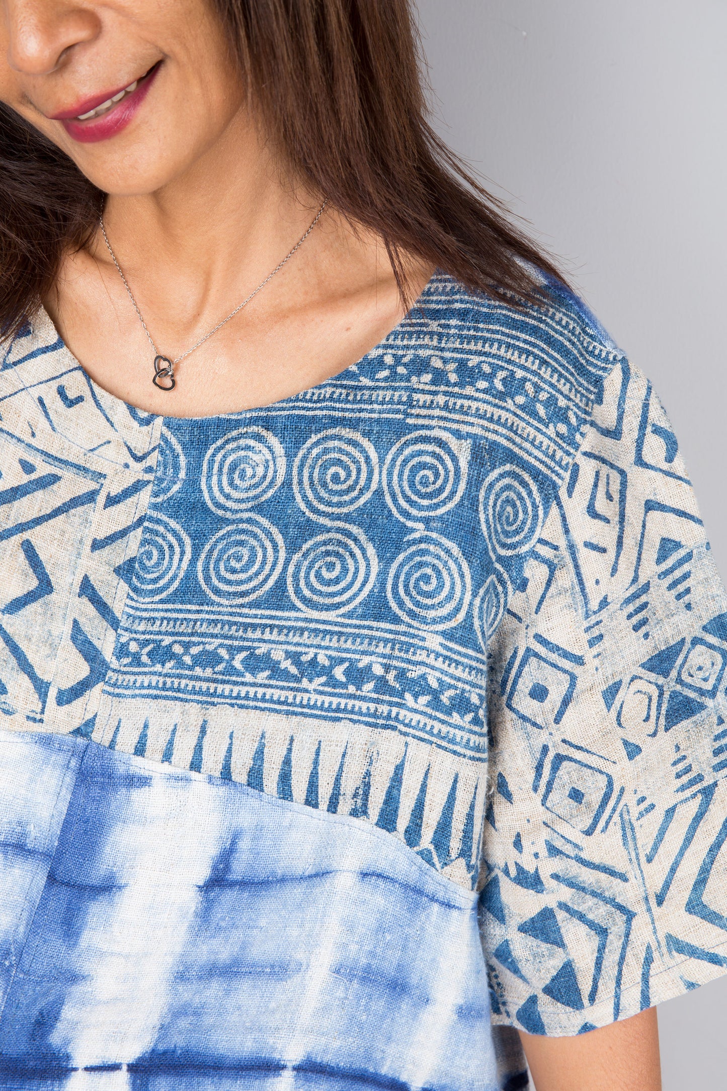 Patchwork Indigo Tunic