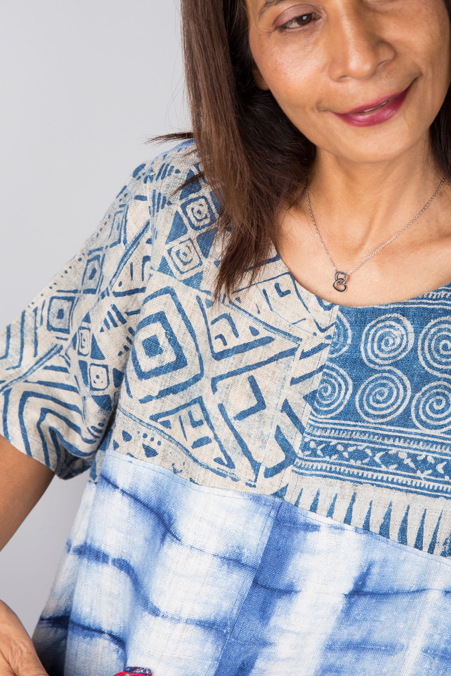 Patchwork Indigo Tunic
