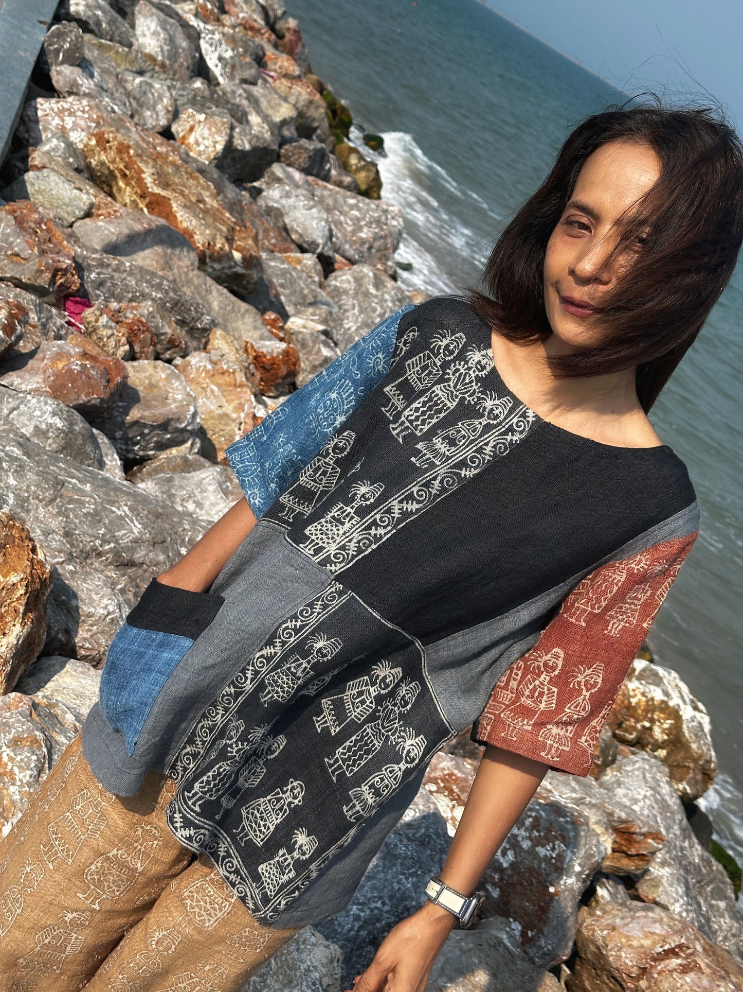 Patchwork Tunic Shirt