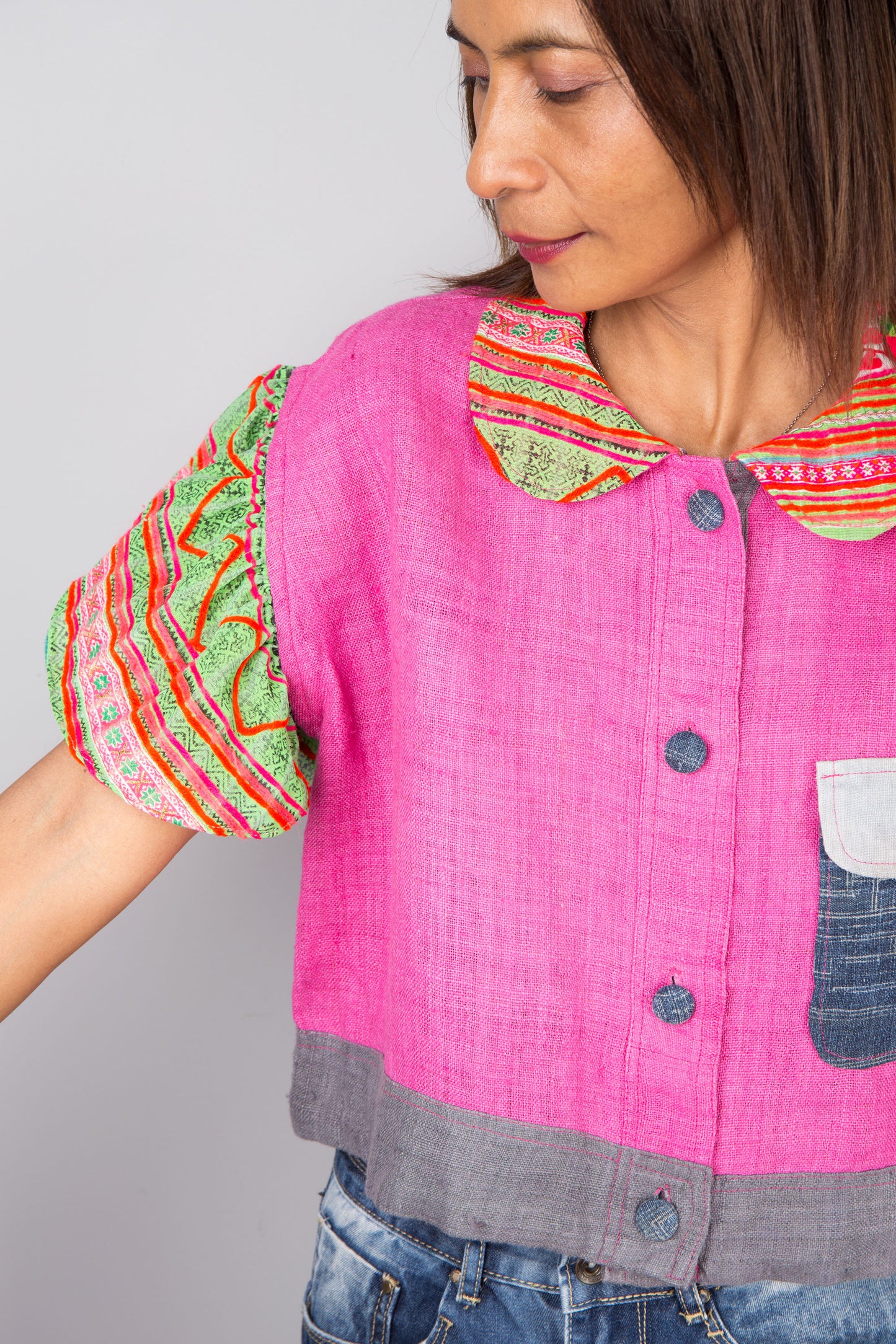 Hemp blouse top