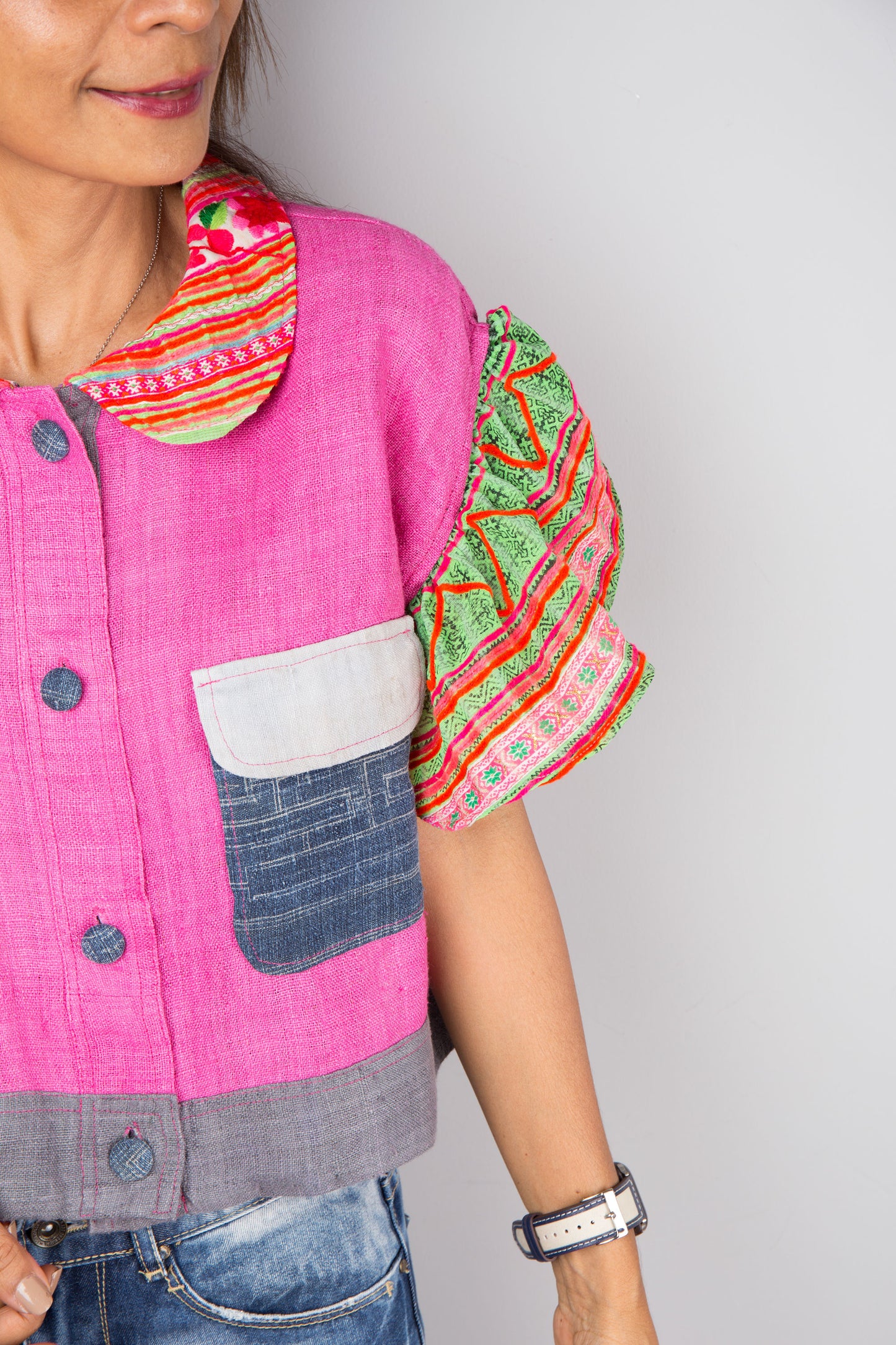 Hemp blouse top