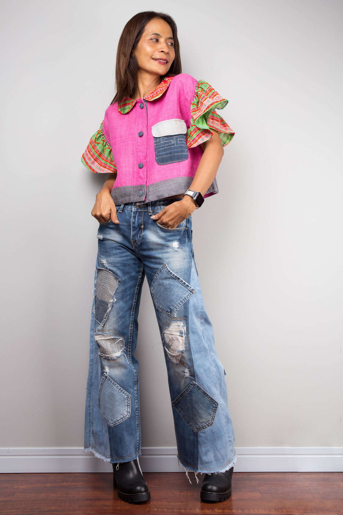 Hemp blouse top