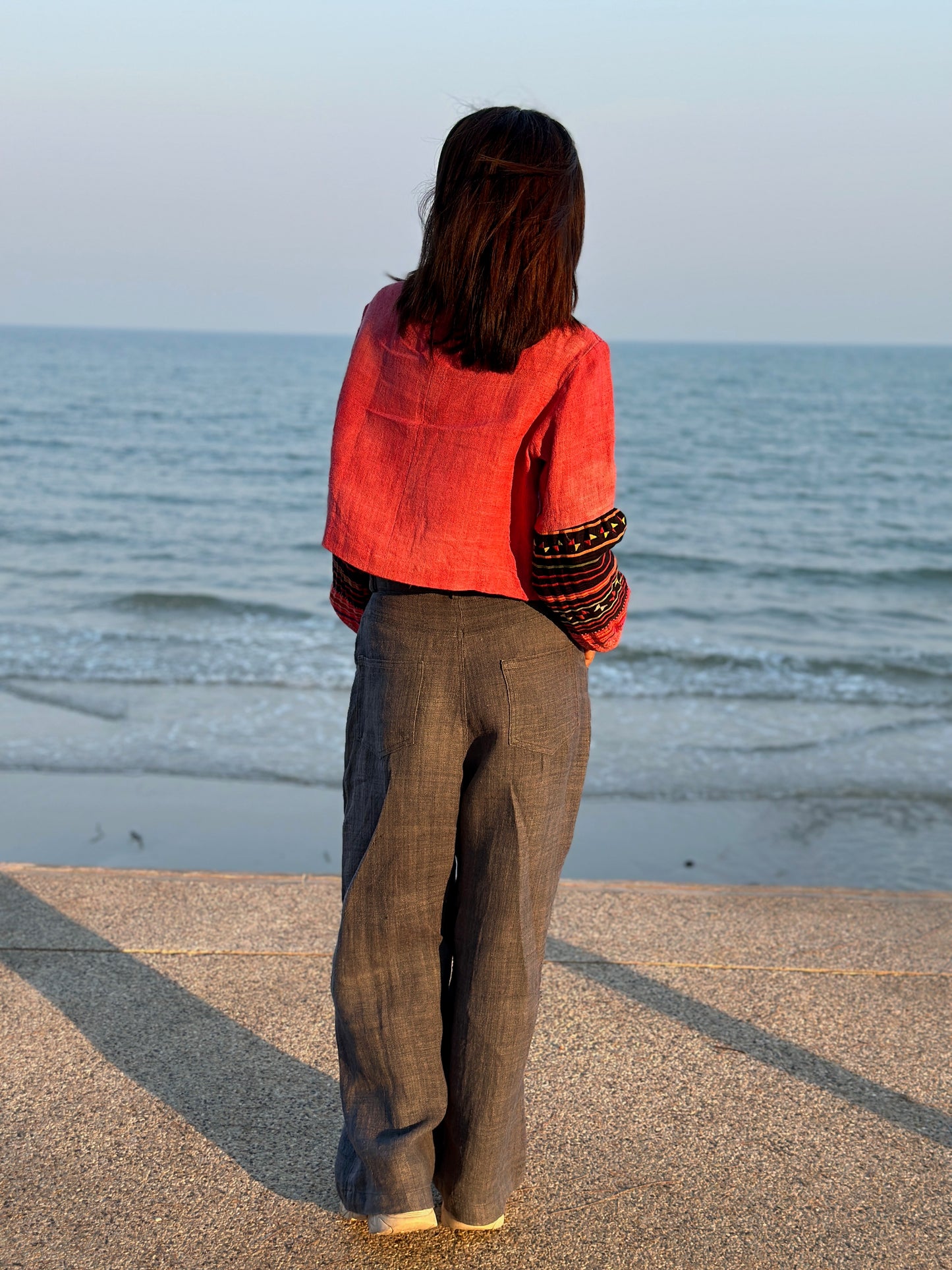 Rosa Hanfbluse