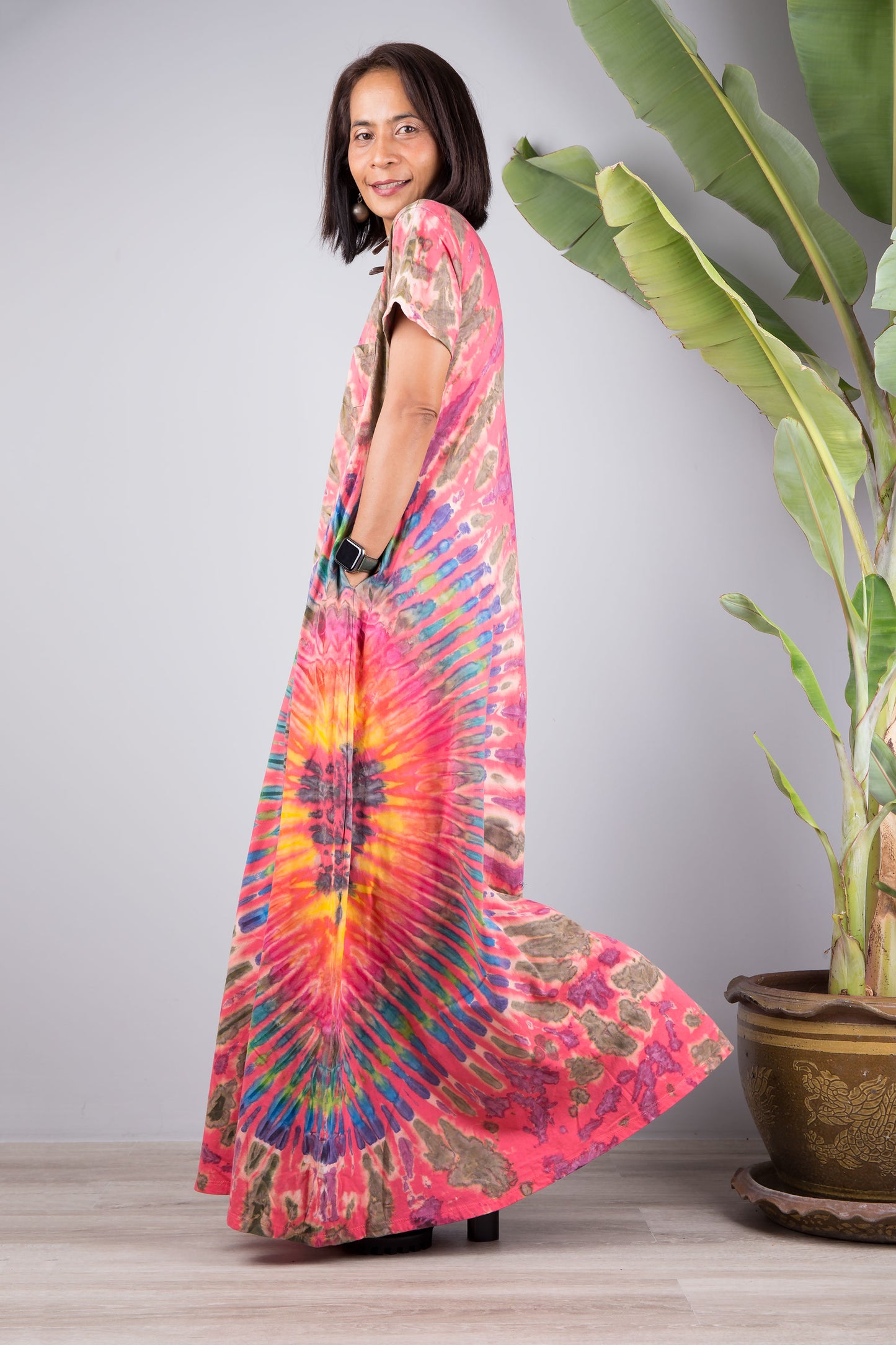 Cotton Tie dye dress