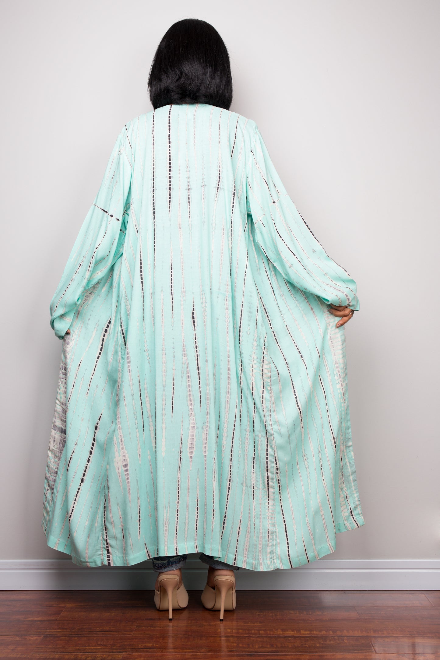 Mint Green Tie Dye Cardigan