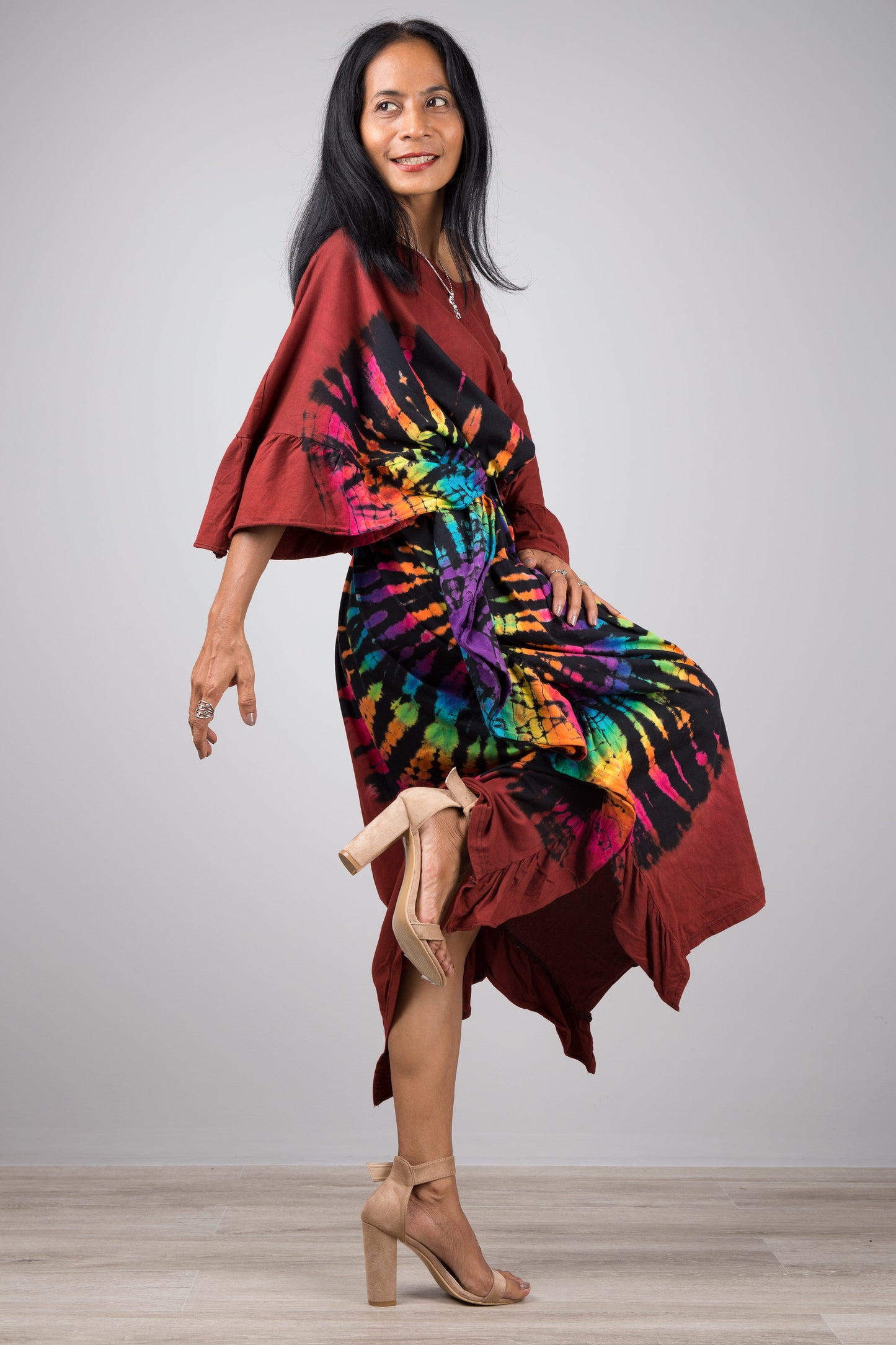 Tie dye kaftan