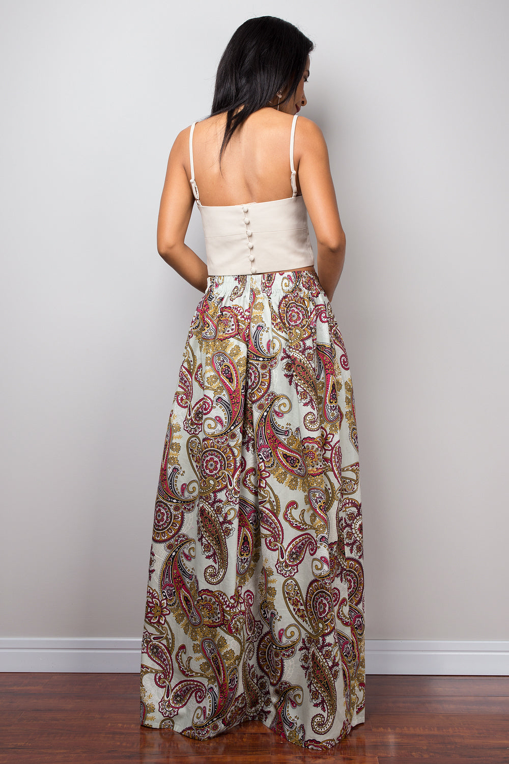 Paisley maxi skirt, Boho Skirt, Paisley Skirt, Maxi Skirt, Summer skirt