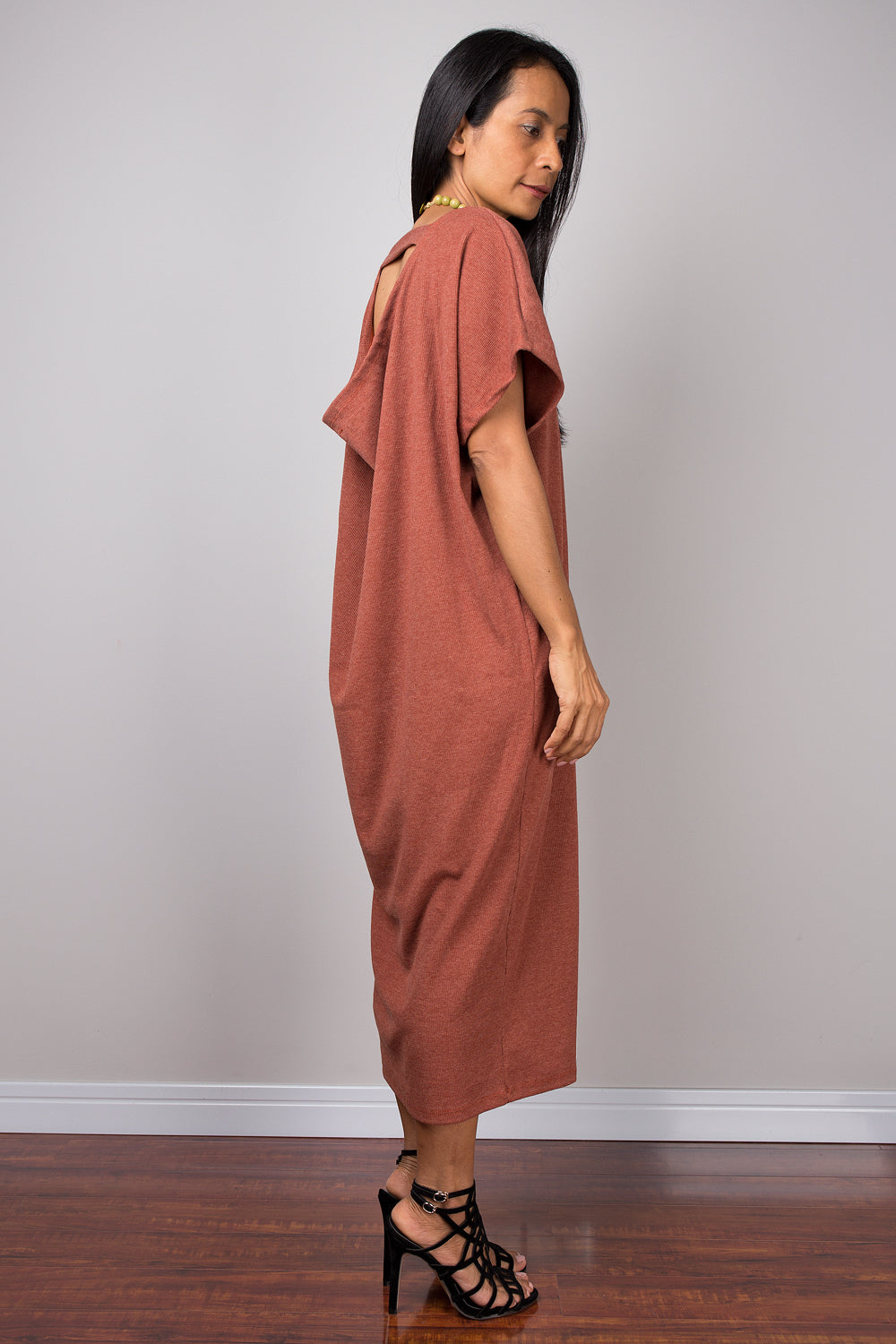 Orange Midi Dress