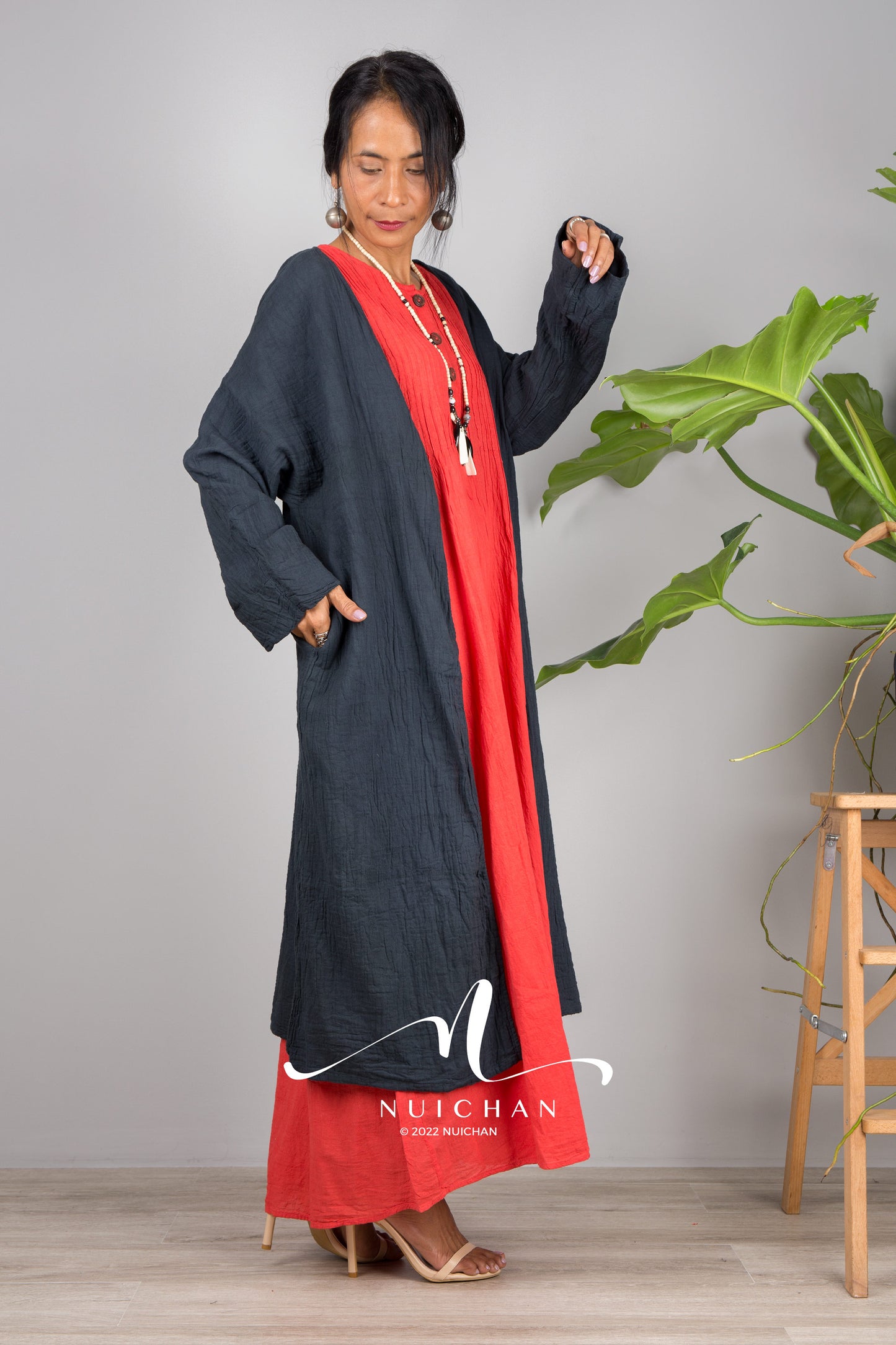 Ärmelloses Baumwollkleid
