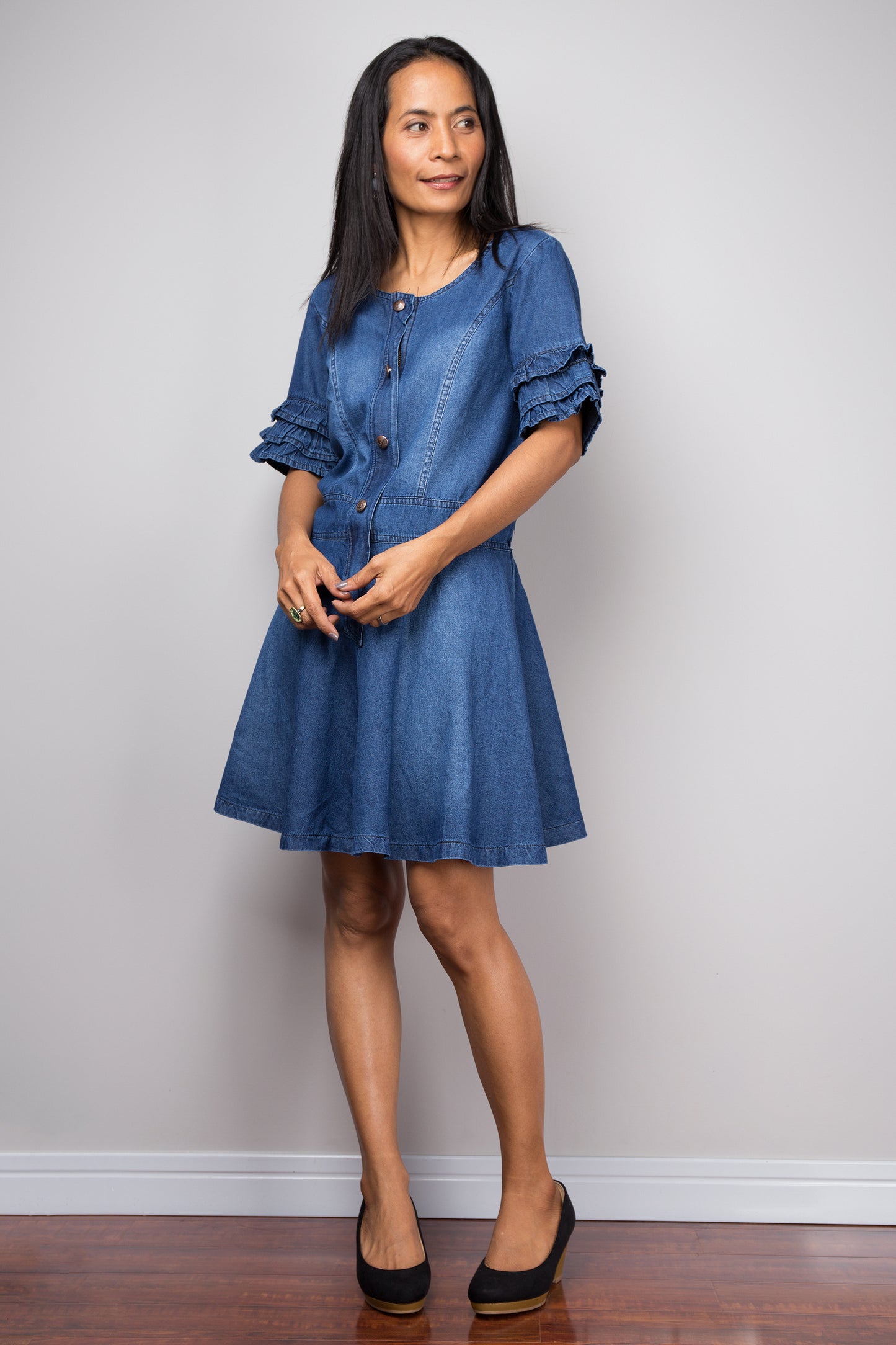 Short Denim dress, summer dress