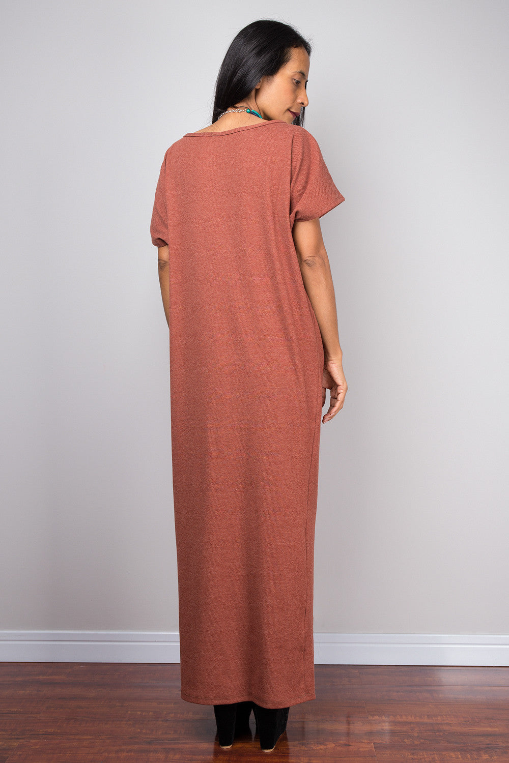 Minimalist Orange Rust Tube Dress