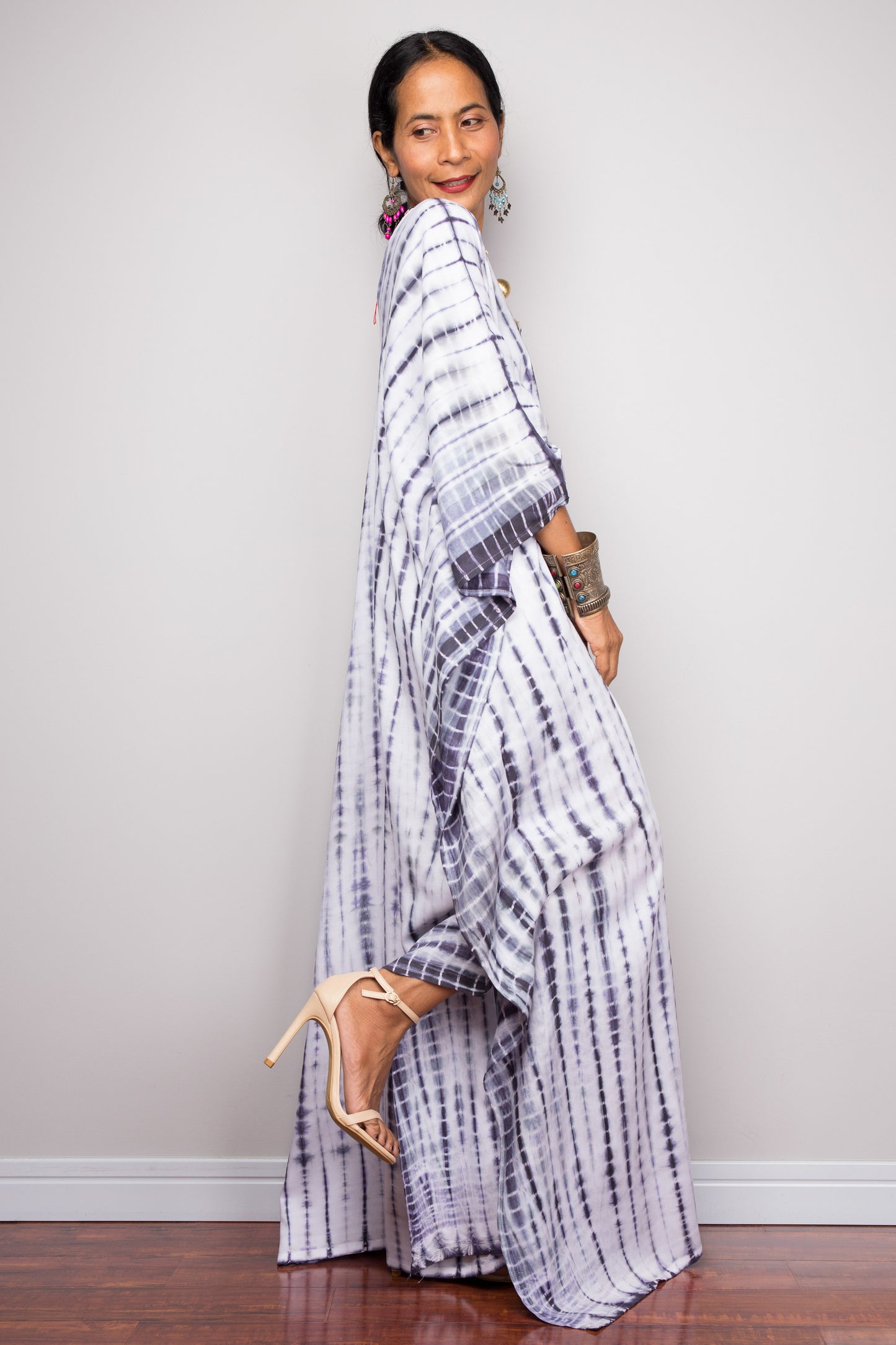 Tie dye kaftan, Beach dress, Long Maxi dress, resort Kaftan, Summer kaftan, Loungewear