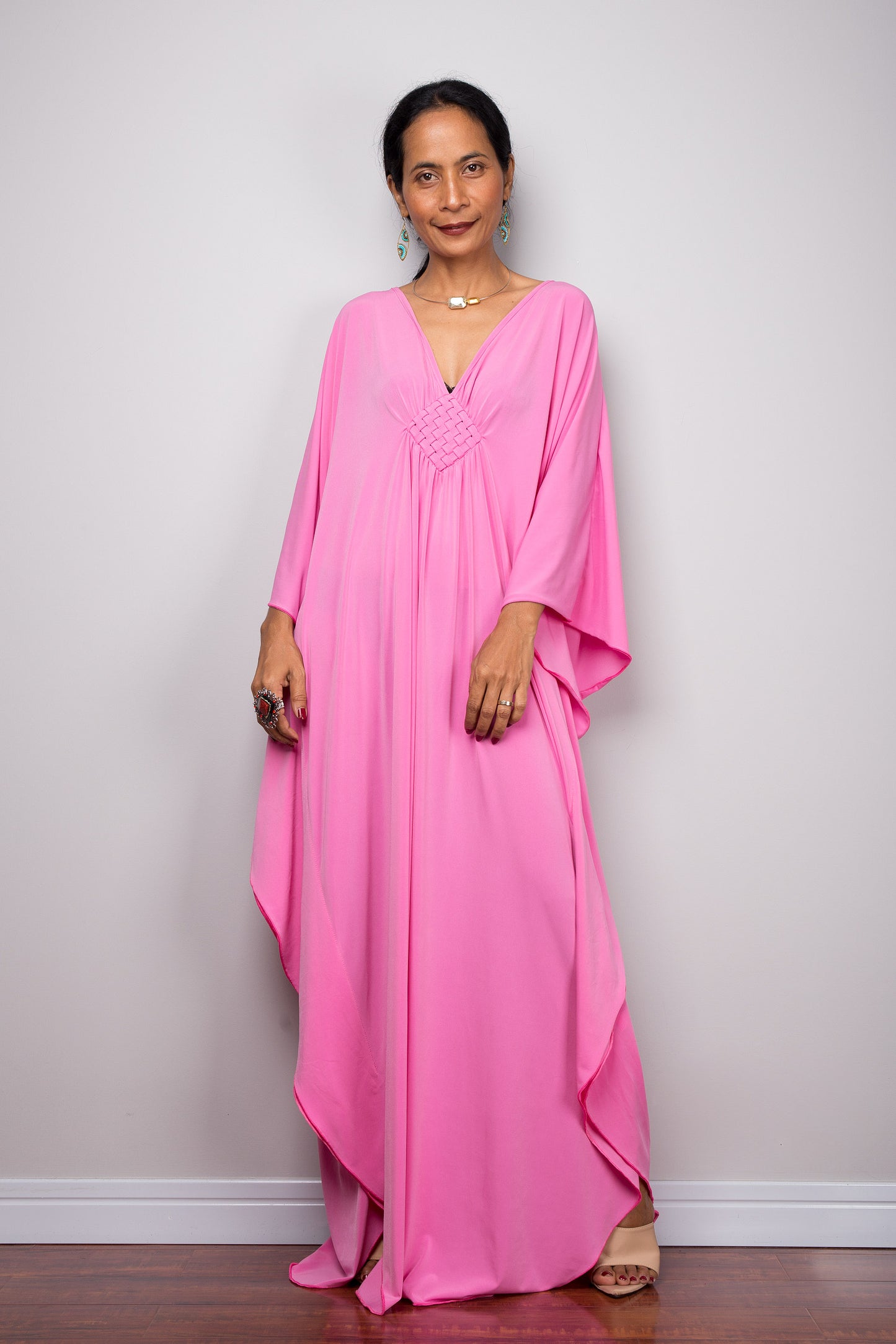 Pink kaftan dress. Buy this pink designer kaftan online directly from Nuichan. A high quality caftan dress at an affordable price