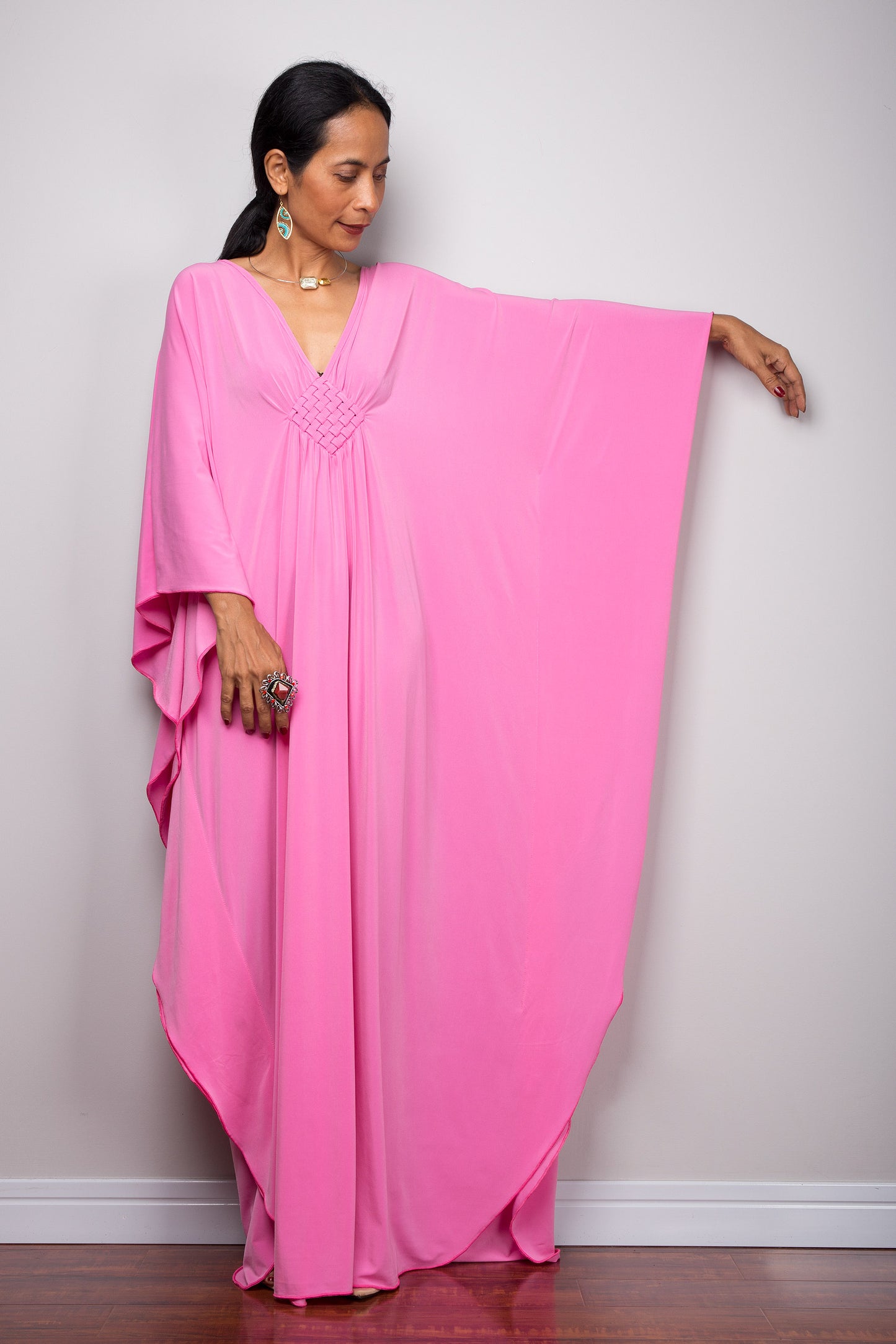 Pink kaftan dress. Buy this pink designer kaftan online directly from Nuichan. A high quality caftan dress at an affordable price