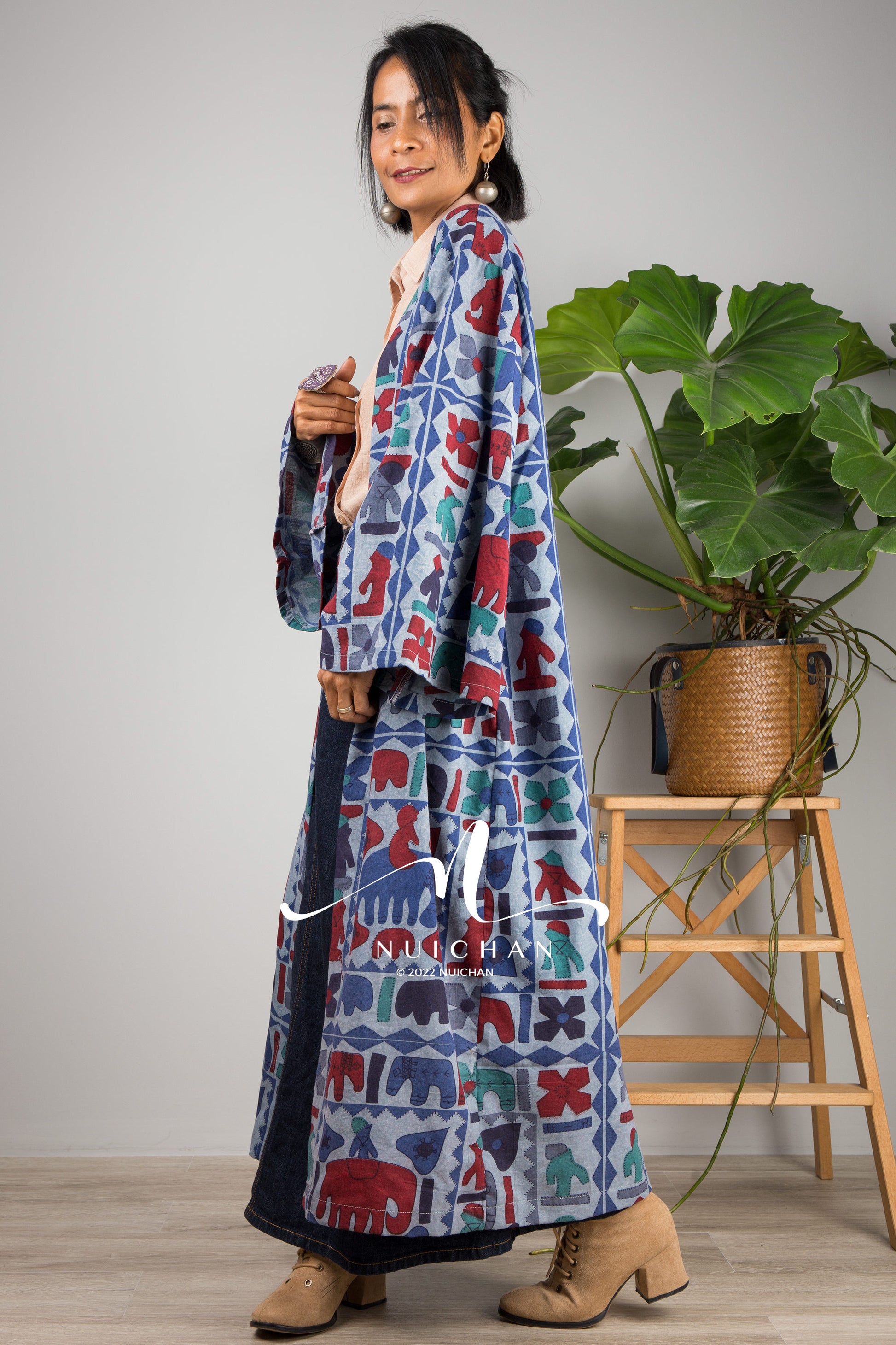 Nuichan women's kimono top | Bohemian Long Cardigan
