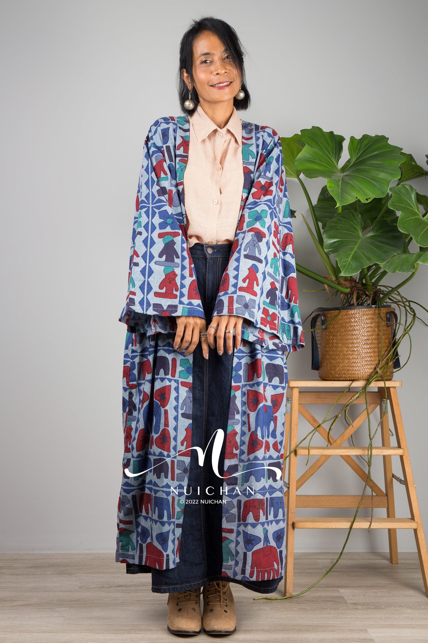 Nuichan women's kimono top | Bohemian Long Cardigan