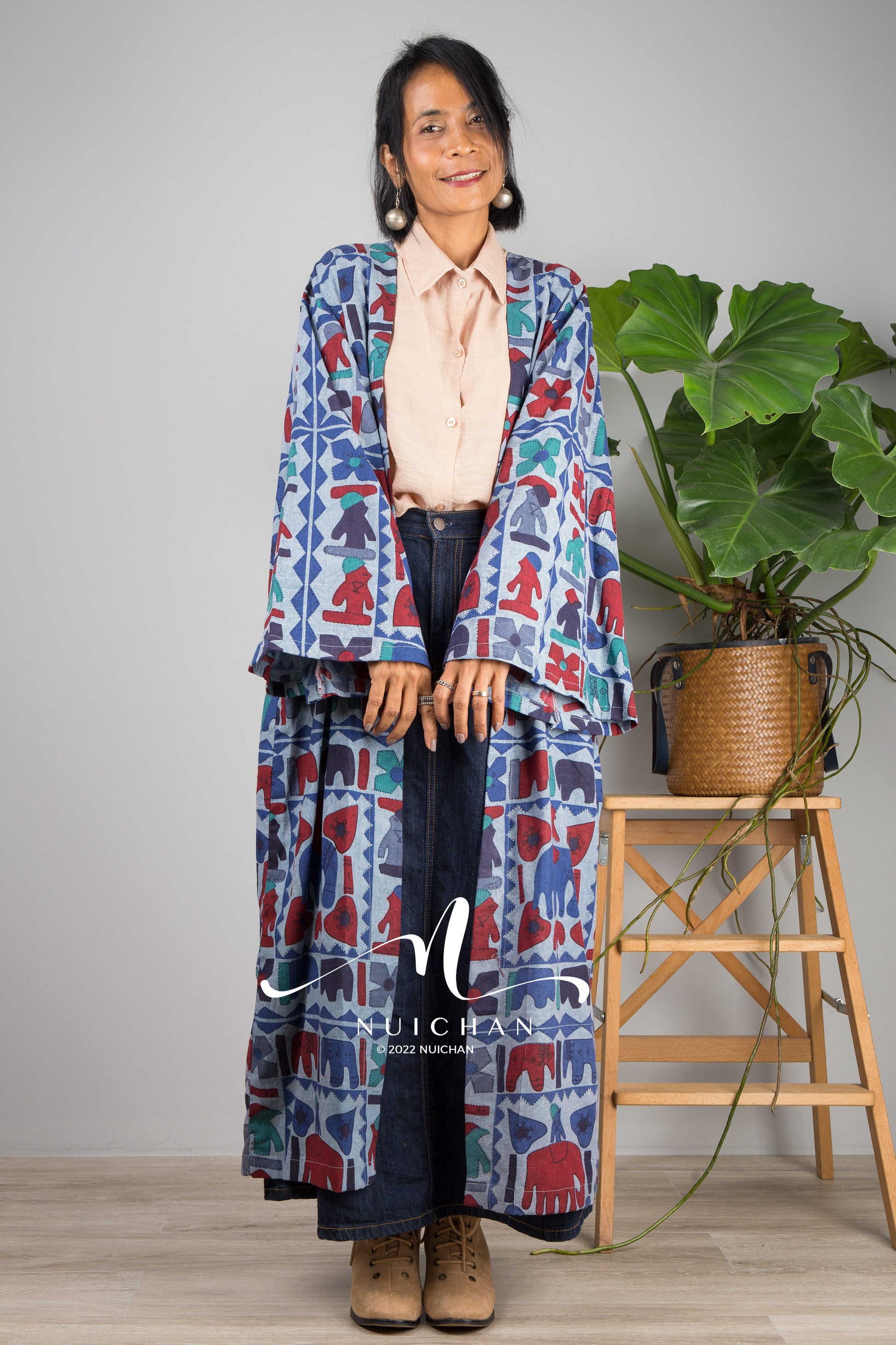 Nuichan women's kimono top | Bohemian Long Cardigan