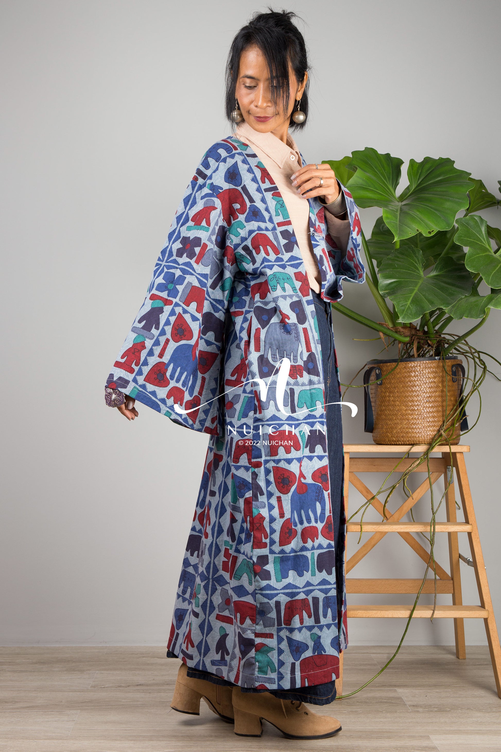 Nuichan women's kimono top | Bohemian Long Cardigan