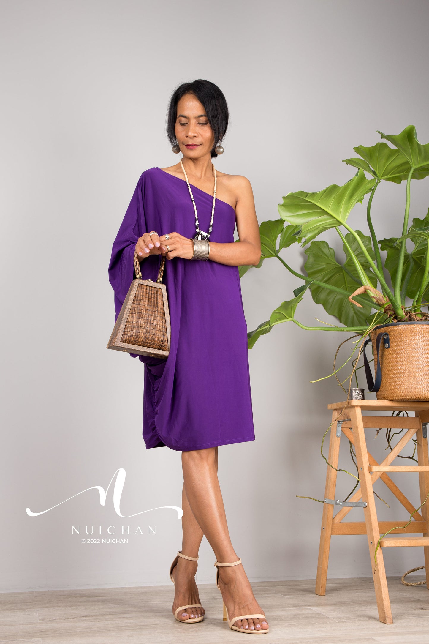 Buy Women Off Shoulder Short purple dress online. Other colours available at Nuichan