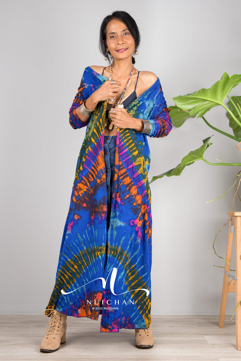 Tie dye deals duster cardigan