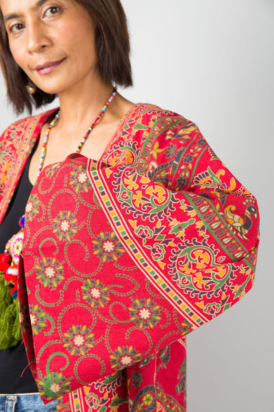 Mandala duster with pockets by Nuichan. Buy cotton cardigan online.