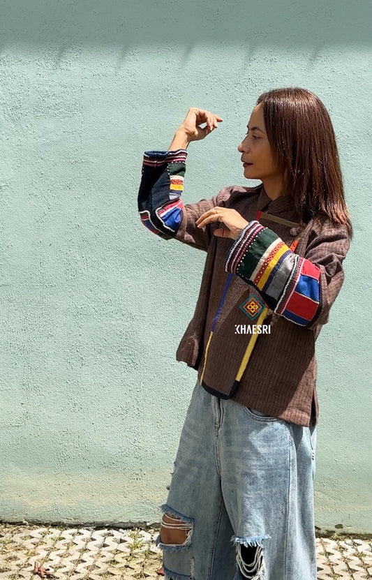 Brown hemp jacket