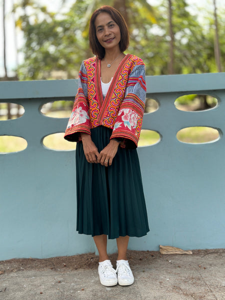 Crop kimono jacket