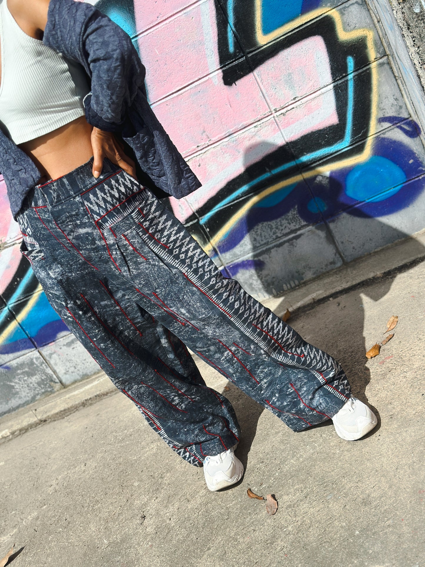 Batik hemp pants