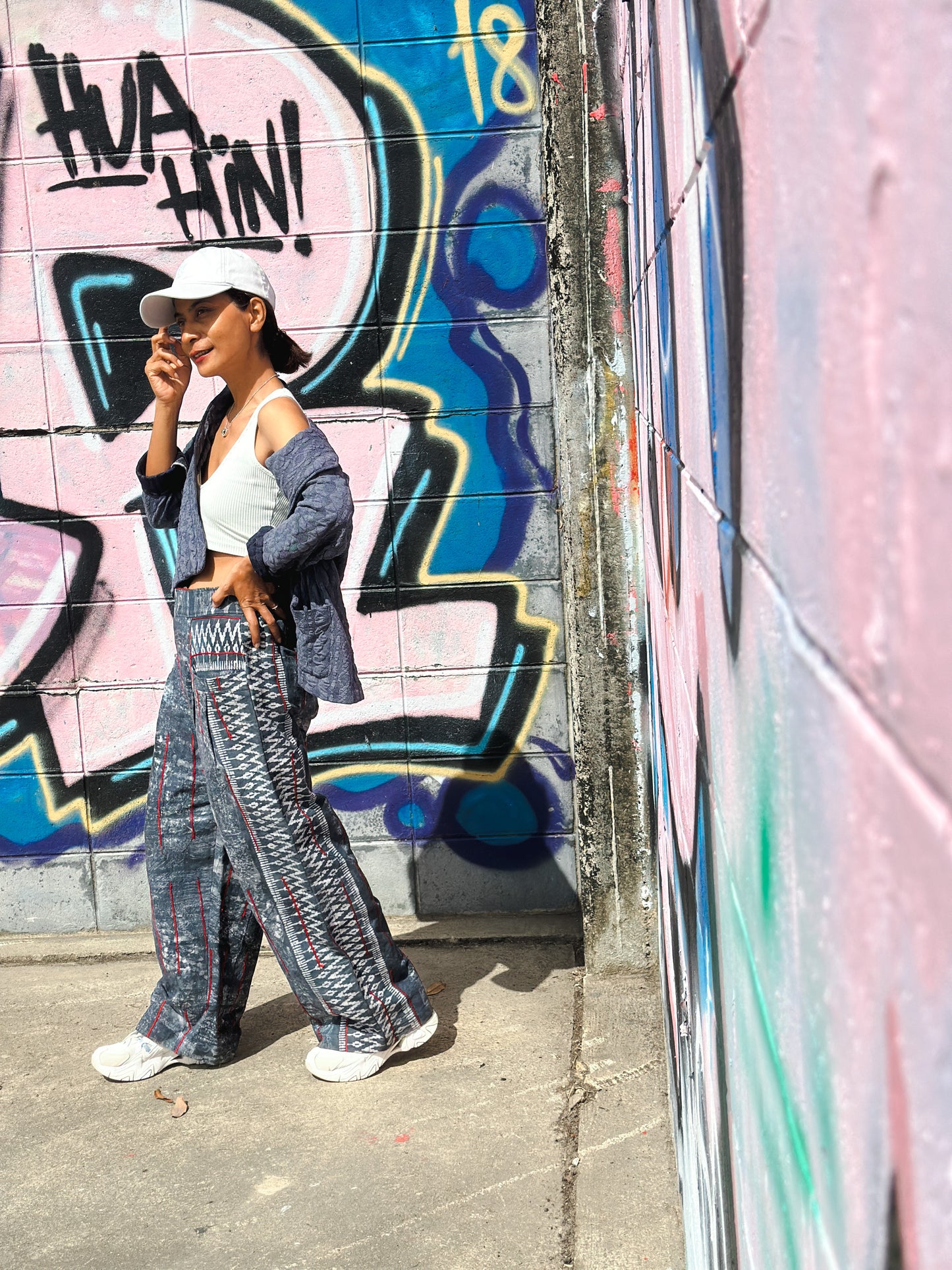 Batik hemp pants