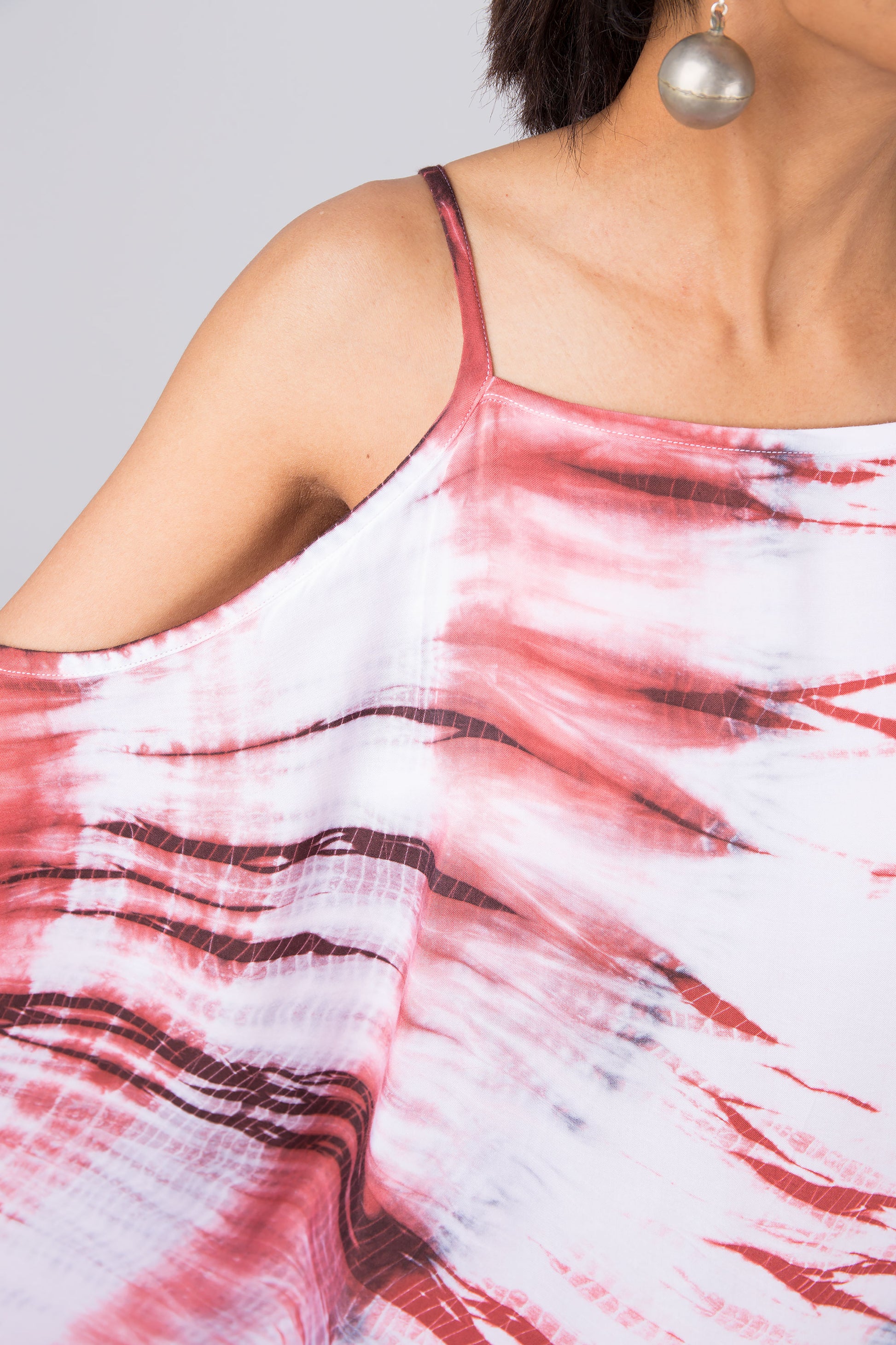 One of a kind, tie dye shibori kaftan dress by Nuichan