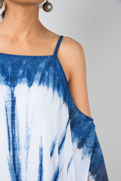 Shibori Tie dye kaftan dress