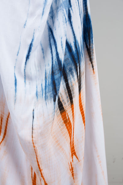 Shibori Tie dye kaftan dress
