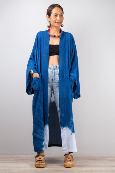 Tie dye kimono cardigan