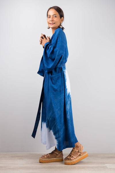 Tie dye kimono cardigan