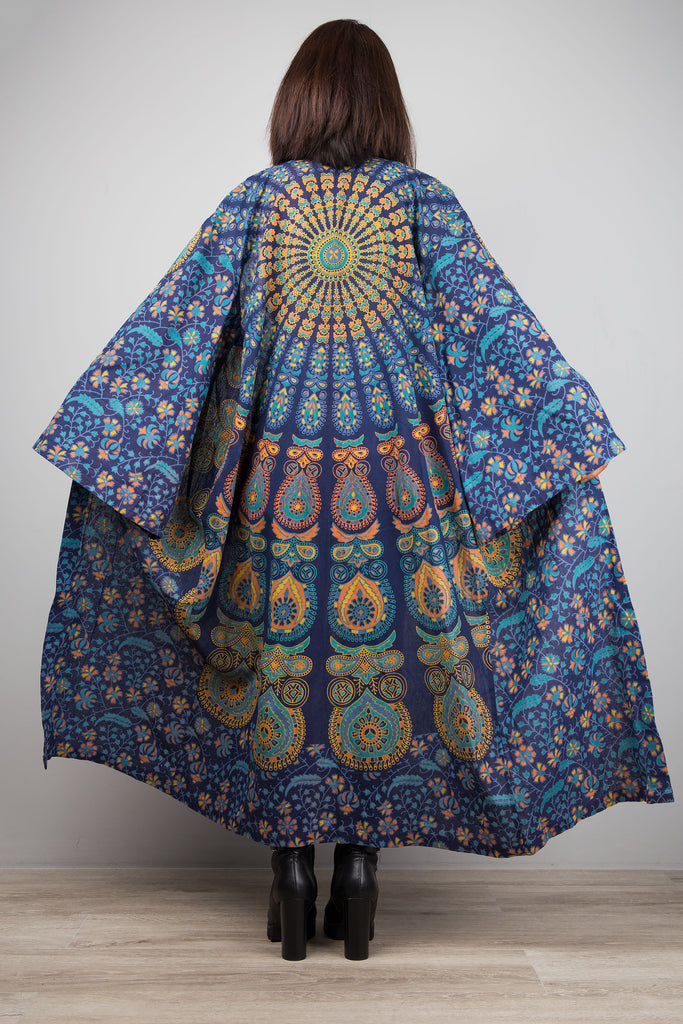 DREAM Long Hoodie Hand Tie Dye Duster Cardigan Shirt Tunic Festival Dress  Kimono One Size Boho Hippie Jersey Cotton -  Canada
