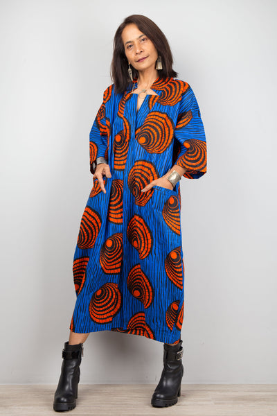 Ankara Cotton Kaftan dress