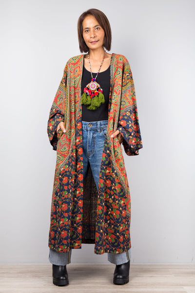 Mandala print Kimono Cardigan