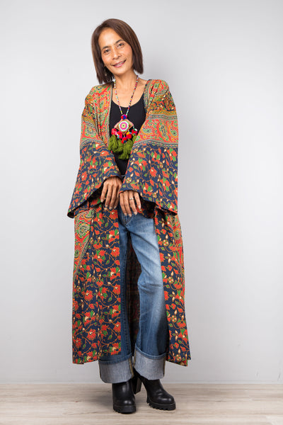 Mandala print Kimono Cardigan