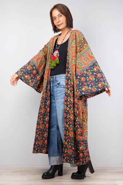 Mandala print Kimono Cardigan